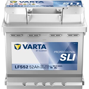 VARTA Fritidsbatteri 12V 52AH 470 CCA + høyre LFS52