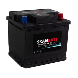 SKANBATT AGM Startbatteri 12V 50AH 560CCA (206x175x190mm) +H