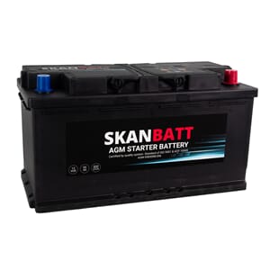 SKANBATT AGM Startbatteri 12V 95AH 850CCA (353x175x190mm) +H
