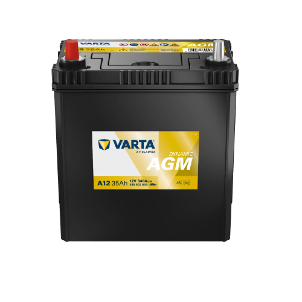 VARTA Silver Dynamic AGM Batteri A12 12V 35AH 340CCA +V