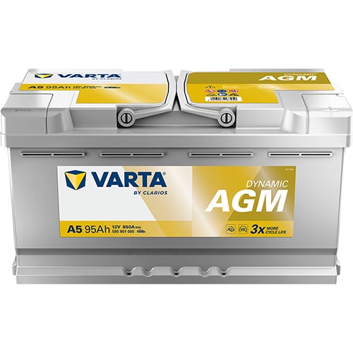 VARTA Silver Dynamic AGM Batteri A5 12V 95AH 850CCA +H