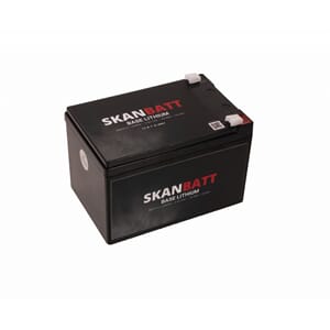 SKANBATT Base Lithium 12V 12Ah 10A BMS - 3 Års garanti