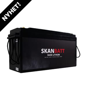 SKANBATT Base Lithium - 12V 300Ah 200A BMS 3 års garanti