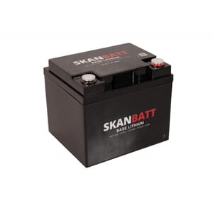 SKANBATT Base Lithium - 12V 40Ah 40A BMS BT - 3 års garanti
