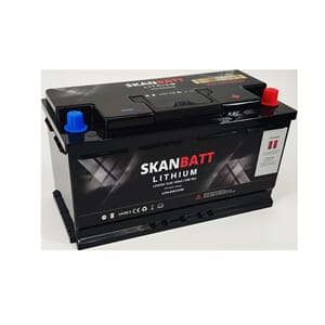 SKANBATT Lithium Start-og forbruksbatteri 12V100Ah 1500CA BT