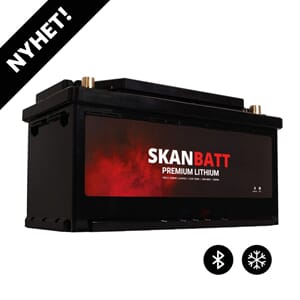 SKANBATT Prem Lithium - 12V 100Ah 100A BMS BT/Heat/8 års gar