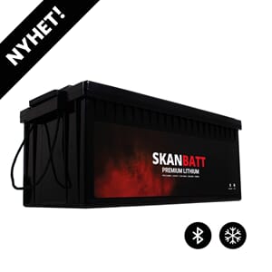 SKANBATT Prem. Lithium 12V 460Ah 200A BMS  BT/Heat/8års gar.