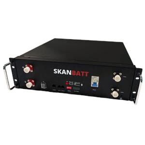SKANBATT Pre.Lithium 3U Rackbatt.51,2V 100Ah-5,12kW BT/Heat