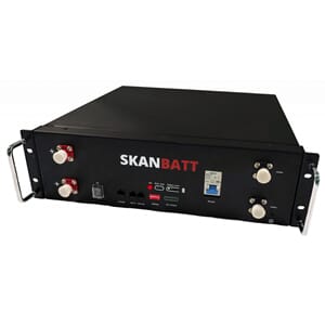 SKANBATT Lithium3U Rackbatt 51,2V 100Ah-5,12kWh-LiFePO4 Heat