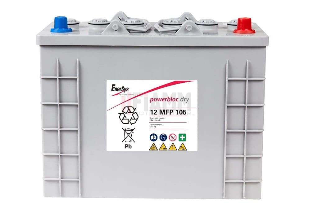 ENERSYS 12MFP105 Powerblock GEL 12V 105AH (349x174x283mm) - Bergen ...