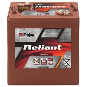 TROJAN AGM Deep Cycle Traksjonsbatteri 6V 217AH +diagonalt