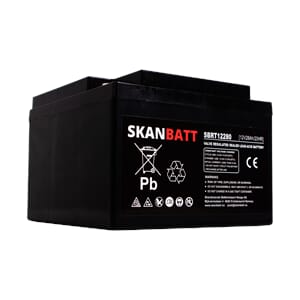 SKANBATT AGM Batteri 12V 28AH (166x175x125mm) M5