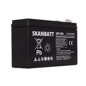 SKANBATT AGM Batteri 12V 5AH (150x50x100mm) F2