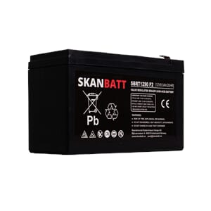 SKANBATT AGM Batteri 12V 9AH F2