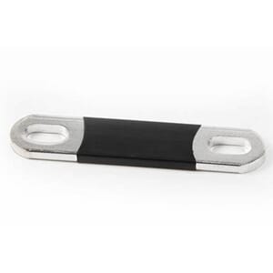 Skinneforbindelse 100mm L - 20mm B - 3mm H - 6mm hull (M6)