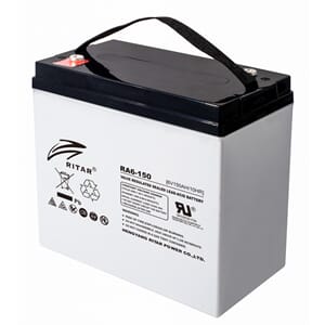 RITAR AGM Deep Cycle Batteri 6V 150AH (260x180x245mm)Pol dia