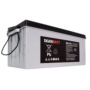 SKANBATT AGM Deep Cycle Batteri 12V 225AH C10 +H