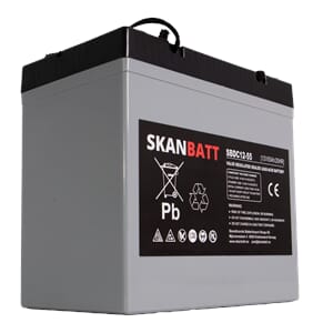 RITAR AGM Deep Cycle Batteri 12V 55AH +V