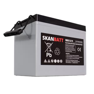 SKANBATT AGM Deep Cycle Batteri 12V 75AH C10