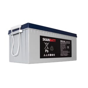 SKANBATT GEL Deep Cycle Batteri 12V 200AH  +høyre