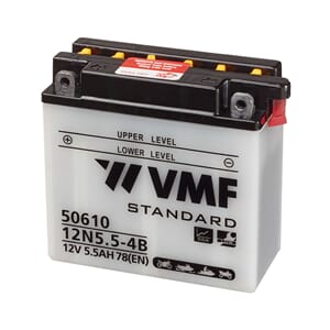VMF MC Batteri 12v 5,5AH 60CCA (138x61x131) +venstre
