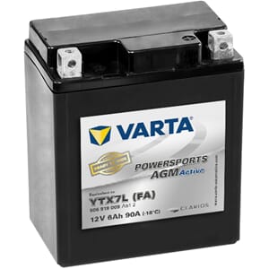VARTA AGM MC Batteri 12V 6AH 100CCA (113x70x130mm) +H YTX7L