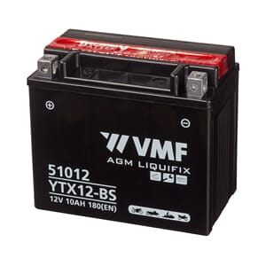 VMF MC Batteri 12V 12AH 160CCA (152x88x131) +venstre | YTX12