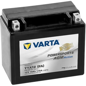 VARTA AGM MC Batteri 12V 10AH 170CCA +V - YTX12 (FA)