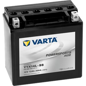 Varta MC 12V12AH 200CCA AGM(150x88x146mm)+høyre YTX14L-BS