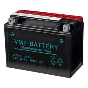YTX15L-BS MC Batteri 12V 13AH 230CCA (175x87x130) +høyre