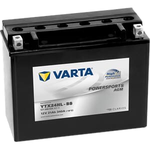 VARTA AGM MC Batteri 12V 21AH 340CCA (206x91x167mm) +høyre Y