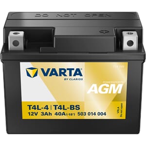 Varta MC 12V 3AH 40CCA AGM Batteri YTX4L-BS +H