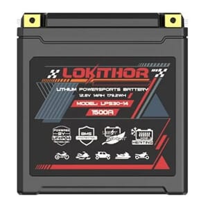 LOKITHOR Lithium MC Batteri 12V 14Ah - 166x127x176mm-BT/Heat