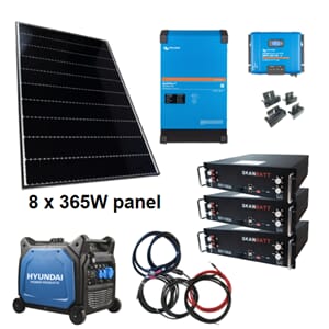 SB/VICTRON Kraftpk 230V 8000VA-8x335W Sol/LI-B/HY.Aggr.6500W