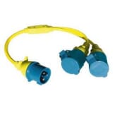 Splitter Cord 16A/250V CEE/2xCEE