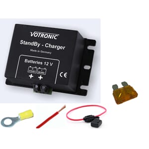 Pakke lading startbatteri via Victron solcellereg. Bank2kit