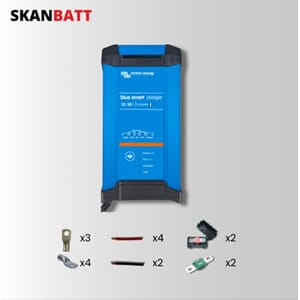 SKANBATT Ladepakke  Victron BlueSmart IP22 12V 30A 3-kanaler
