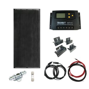 SKANBATT Solcellepakke 12V Basic - 185W - 20A MPPT