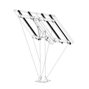 Bakkestativ til solcelle 2x410W