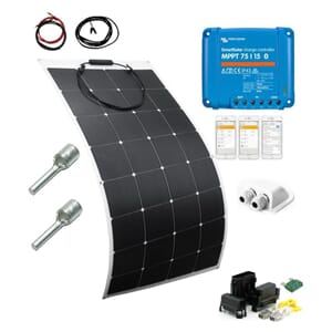 SKANBATT Solcellepakke Bobil 160W - Flexi - VICTRON MPPT 15A
