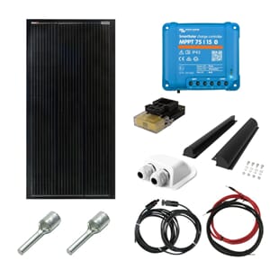 SKANBATT 189,5x55 - 200W Slim Mono komplett kit med VICTRON