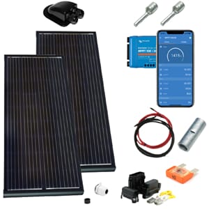 Solcellepakke Bobil AERO 400W Black Victron MPPT 30A
