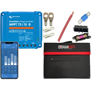 SKANBATT Solcellepk 12V Sammenleggbar 240W Victron 15A MPPT