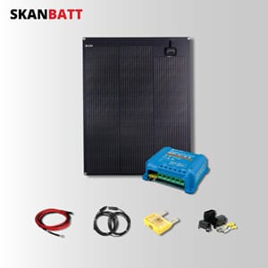 SKANBATT Solcellepakke - 100W Flex / Victron MPPT 10A