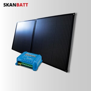 SKANBATT Solcellepakke 120W Sammenleggbart Victron 10A MPPT