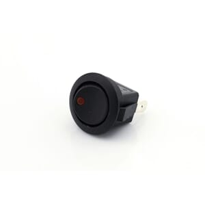 Mini vippebryter 12V / 16A LED gult på-av