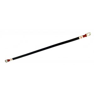Batterikabel 50mm2 med 8mm øyer 20cm - PLUSS (rød)