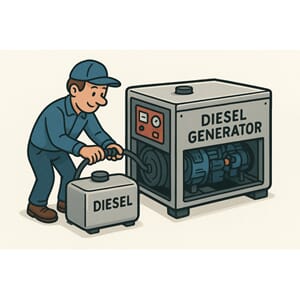 Tilkobl. ekst. tank Hyundai aggregat 3000RPM (D) kit m/mont.