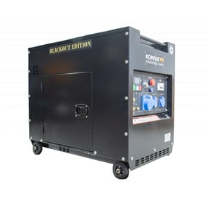 KOMPAK Strømaggregat 6300W - Diesel - Forvarming- ATS - 27L