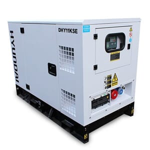 HYUNDAI Diesel strømaggregat 11kVA 1-Fase 1500RPM Vannkjølt